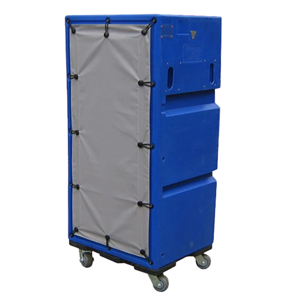 600л Коммерческая больница отель Прачечная льняная клетка тележка с 4 колесами