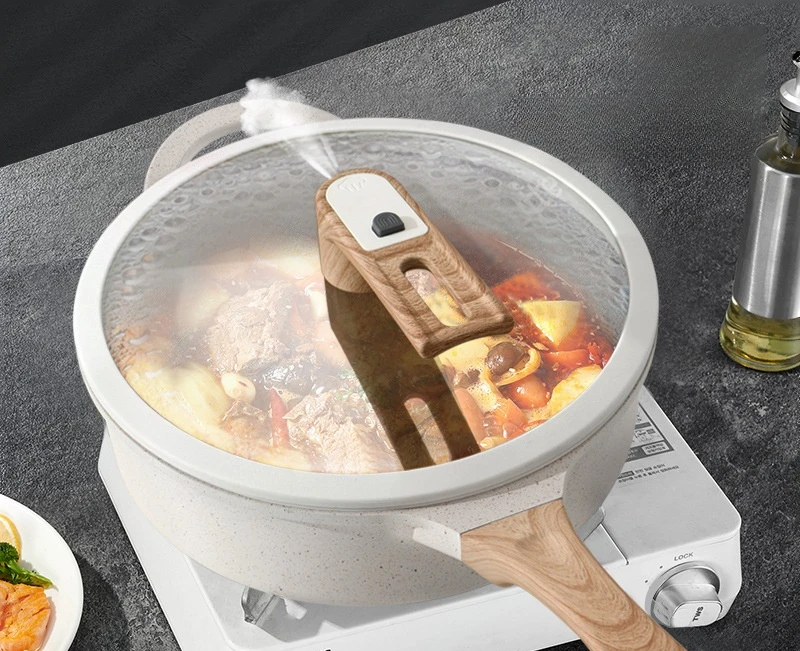 Factory New Multi-Functional German Fireless Pot Customizable Gift Processing Low-Pressure Cooker Non-Stick Pan