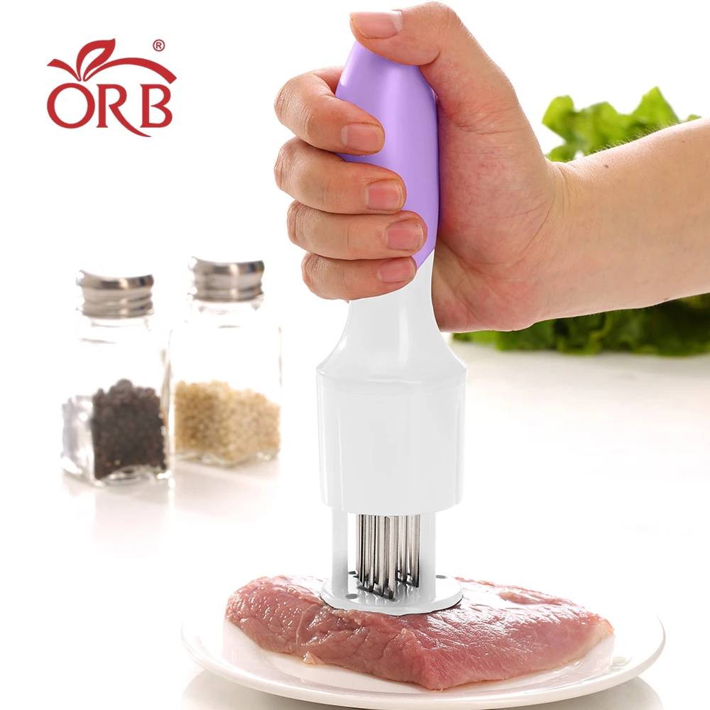 Manual hand stainless steel blades meat tenderizer