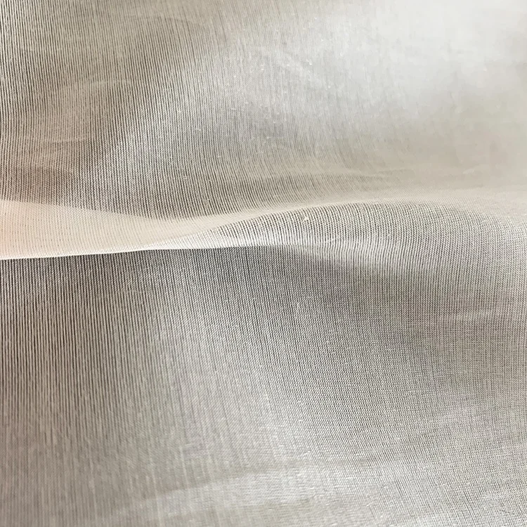 
Factory direct sell organza fabric 50% silk 50% polyester organza for wedding dress 