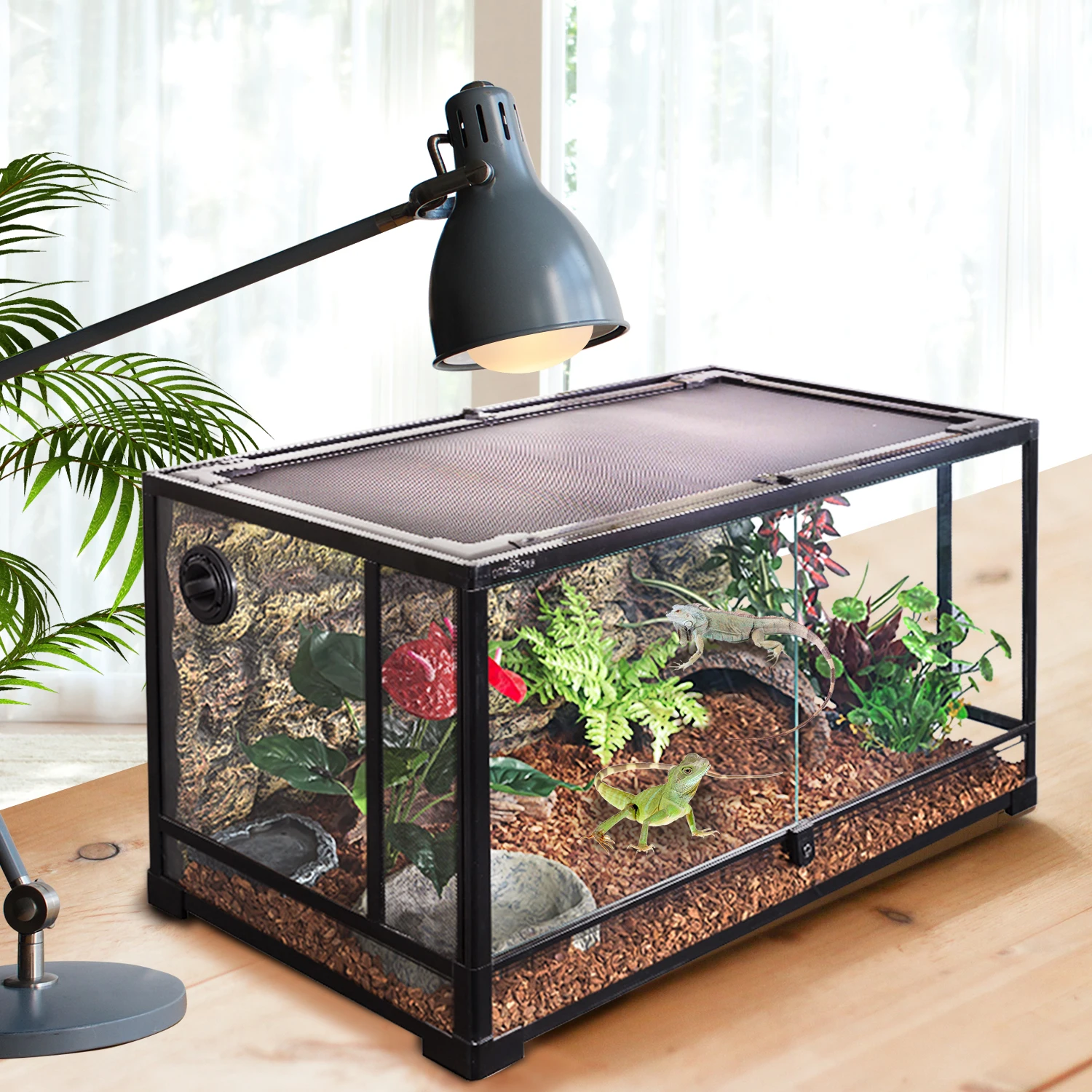 J&C UVA/UVB Mercury Vapor Lamp Heat Lamp reptile led reptile dome lamp for Tortoises Reptiles