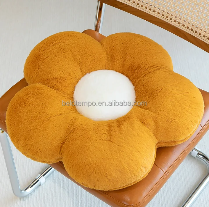 Stuffed Soft Toys Flower Pillow Cushion Chrysanthemum Sunflower Plush Padded Throw Pillow Home Decoration for Children