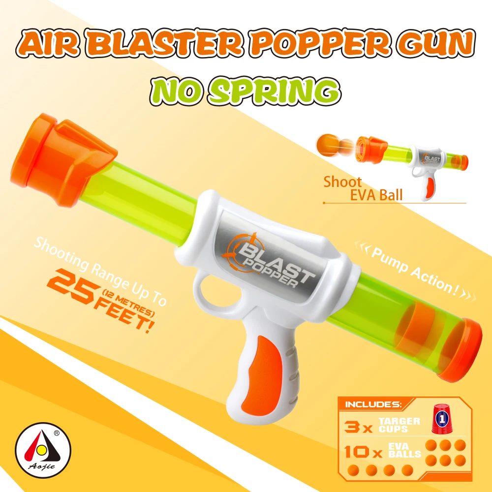 Soft Bullet Toy Guns Air Power Popper Blaster Toy Guns Indoor & Outdoor Play Air Guns Shooting Hunting Shooting Target For Kid