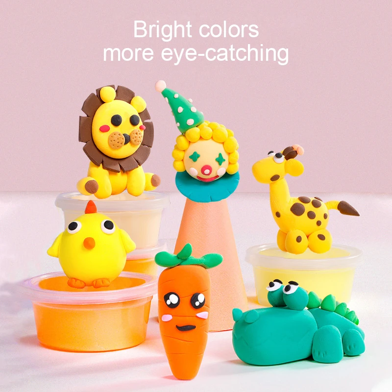 36 Colors Air Dry Clay For Kids Safe Soft & Ultra Light Magic Modeling Clay Accessories Creative Gift Boys & Girls