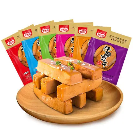 Hand ground dried beans 1000g dried tofu vegetarian snacks spicy snacks small package bulk freeze dried tofu