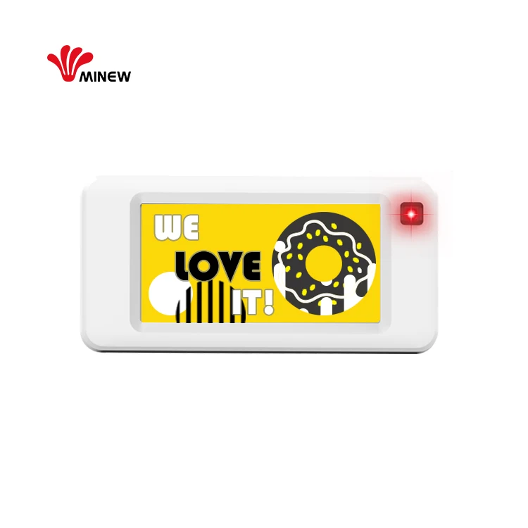 2.1 inch flexible electronic price tag eink display label for retail store bluetooth WIFI 2.4GHz esl software management