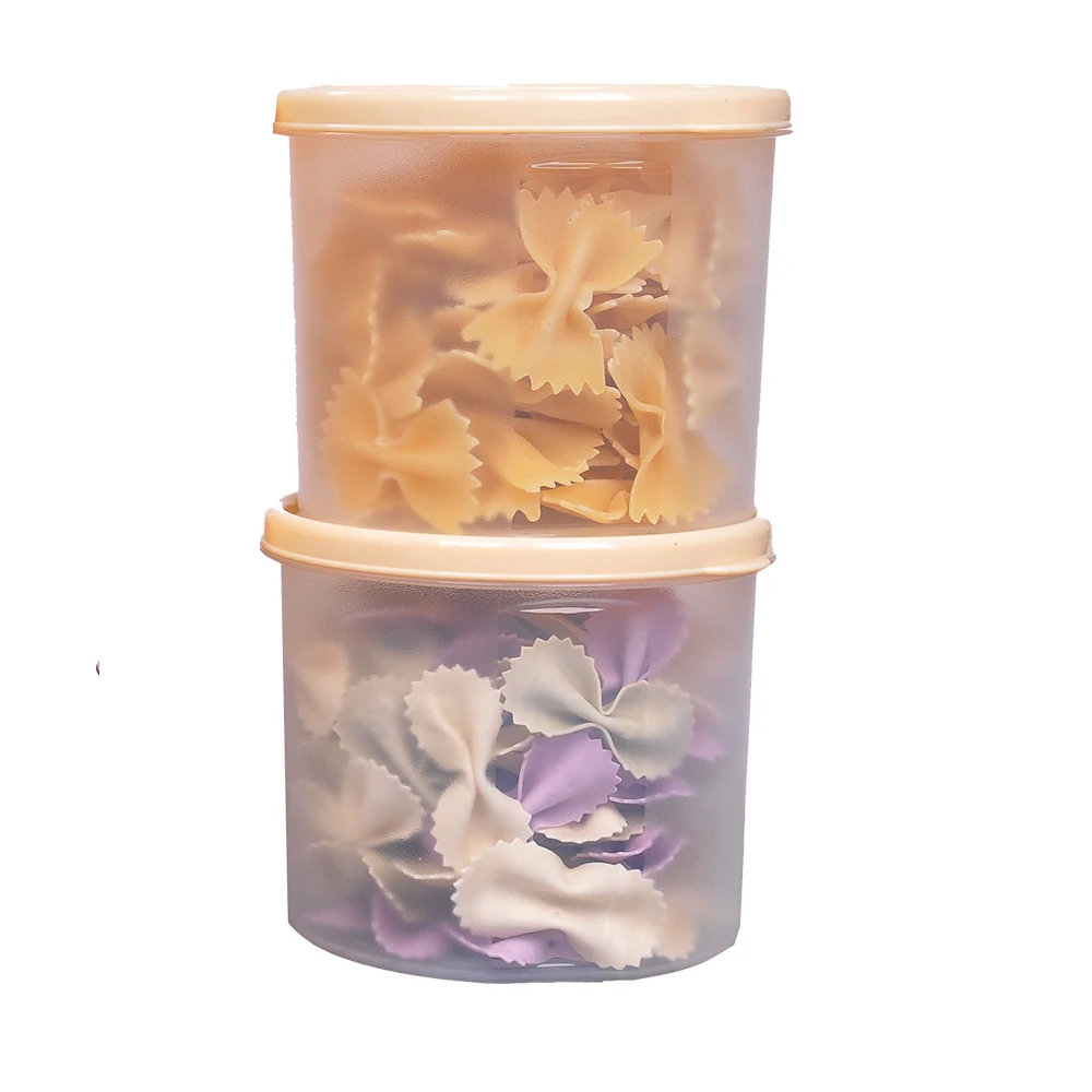 Food grade safe plastic microwavable organizer kitchen set of dry food storage box organizer set of 3