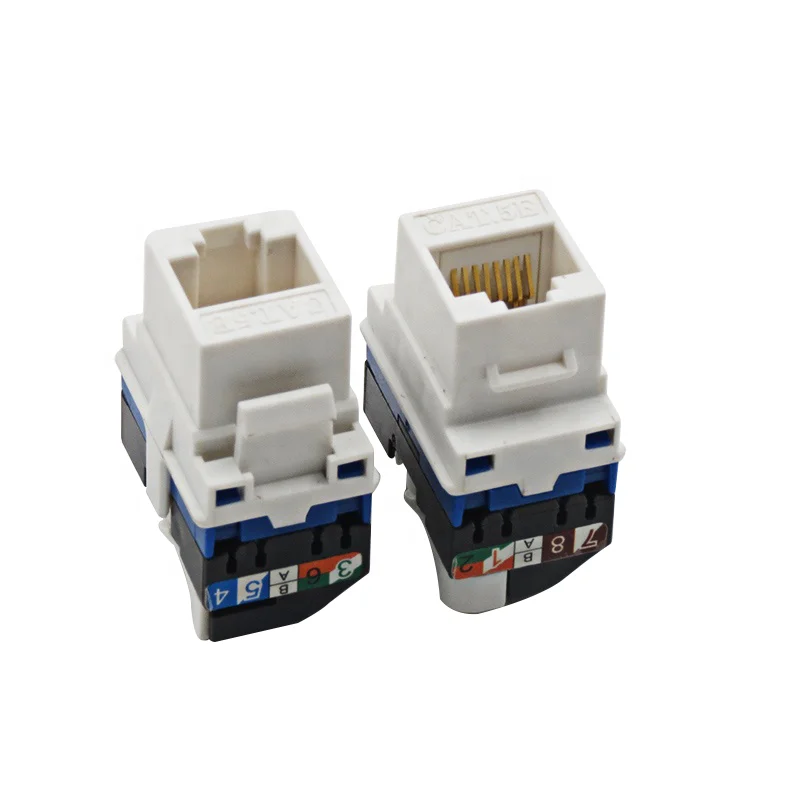 RJ45 Cat6A AMP keystone jack UTP toolless 8p8c keystone module