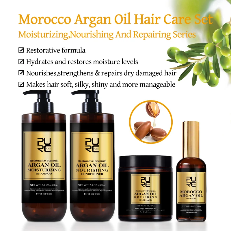 Custom Vegan Shampoo Professional Hair Shampoo Argan Oil Morocco Shampoo And Conditioner Sulfate Free