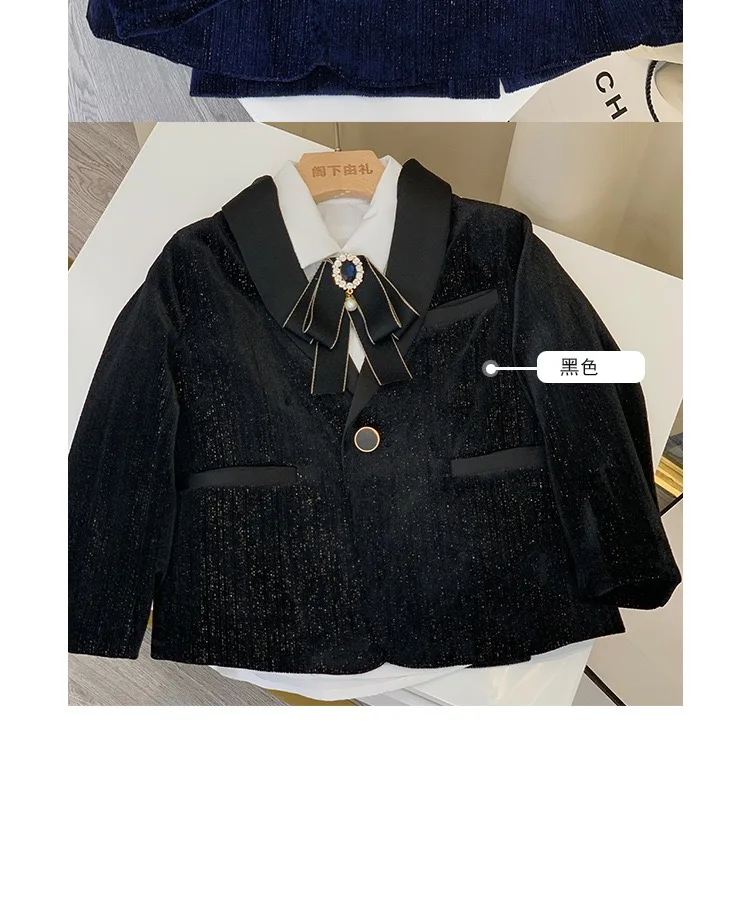 NIMBLE Velvet Red Shawl Collar Boys Formal Wedding Dress Suits Blazers Kids Designers Clothes 3 Pieces Gentleman Jact Clothing