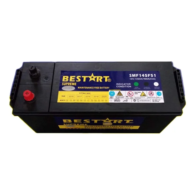 Отличная сверхмощная грузовая батарея BESTART 145F51-MF(12V135Ah)