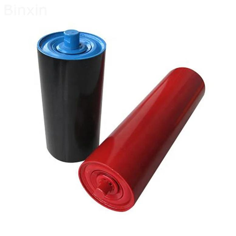industrial conveyor rollers rubber belt steel gravity carrying roller