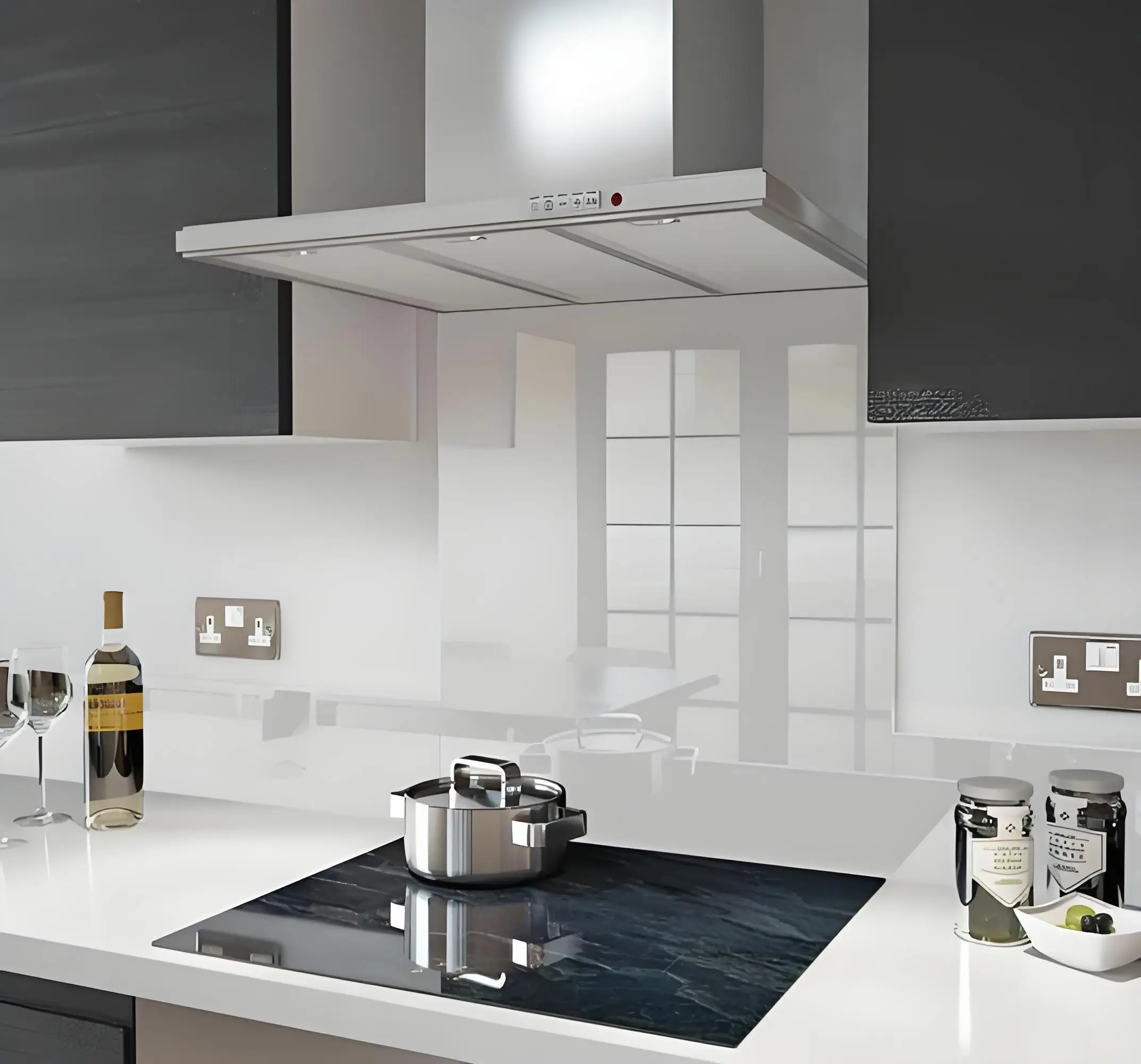China glass decorative  ODM OEM safety kitchen wall use Splashback tempered glass