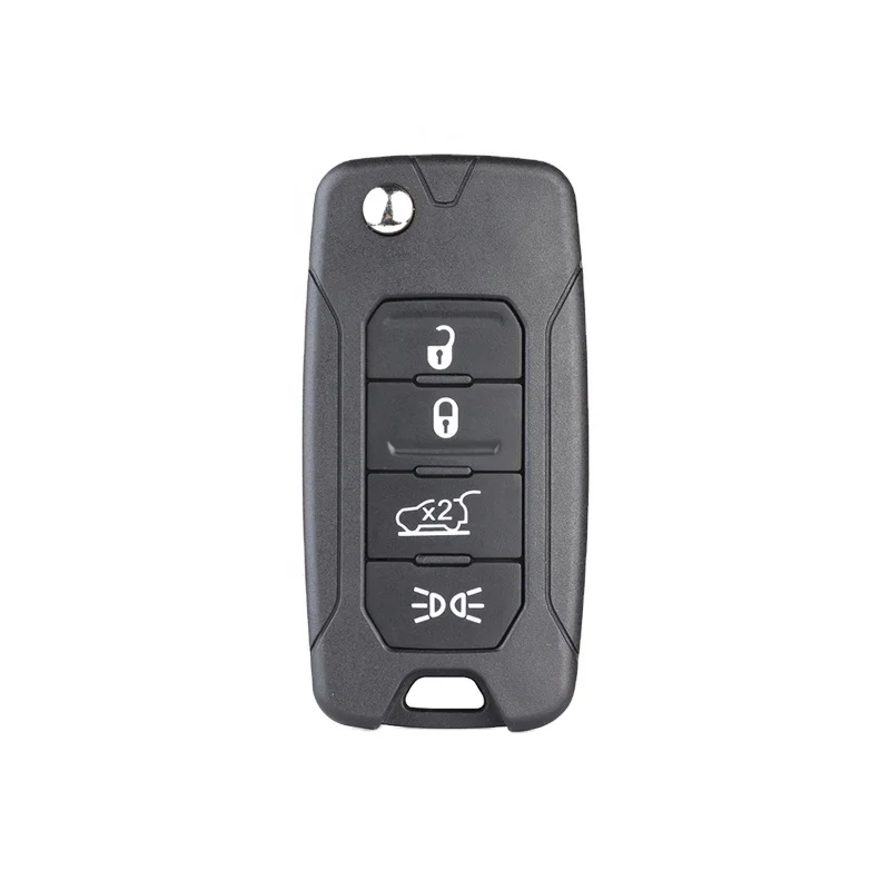 
 ForJeep 4 Buttons Remote Flip Key Shell Without Logo  