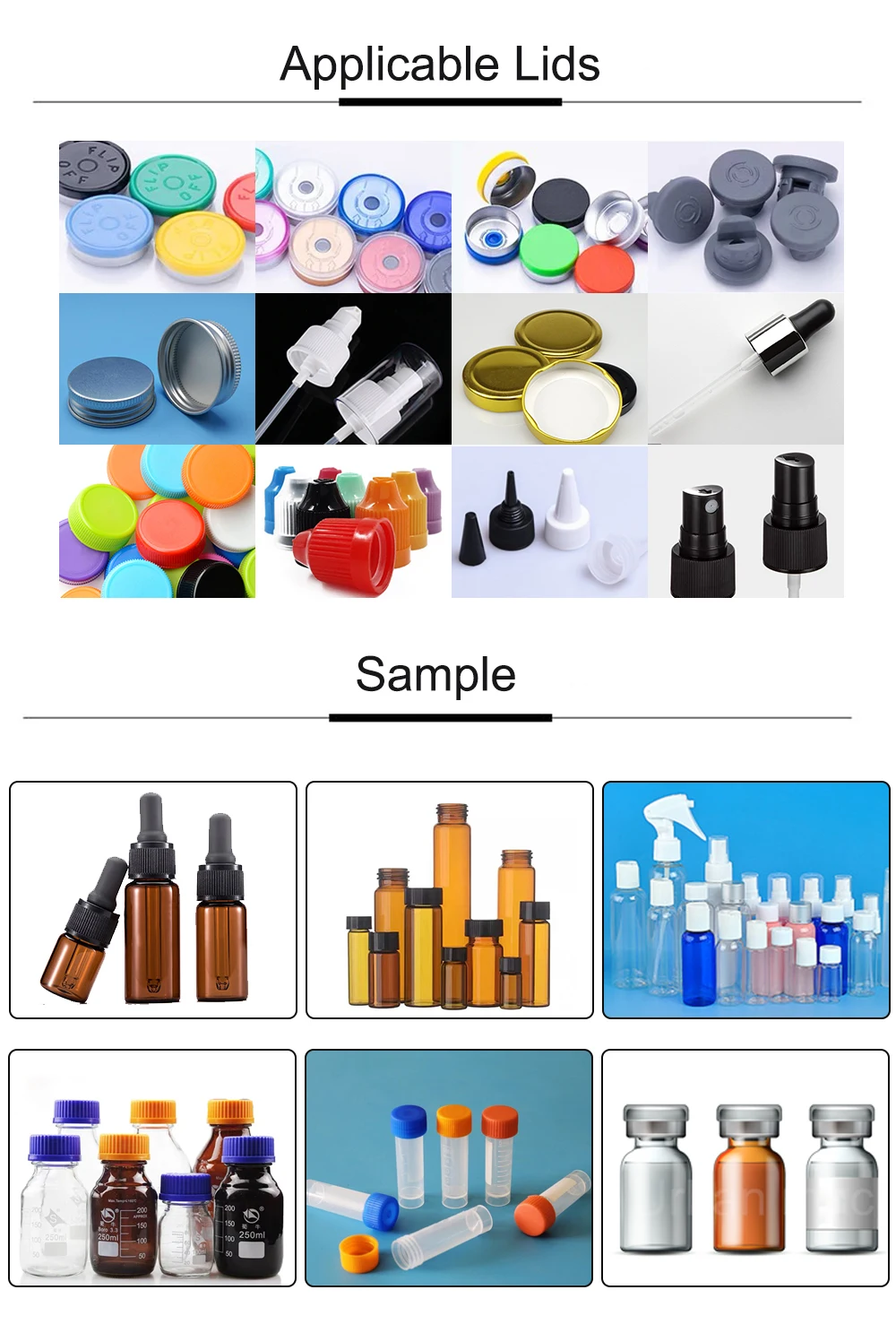 Полностью автоматическая машина для розлива и закупорки духов эфирных масел жидких реагентов стеклянных бутылок