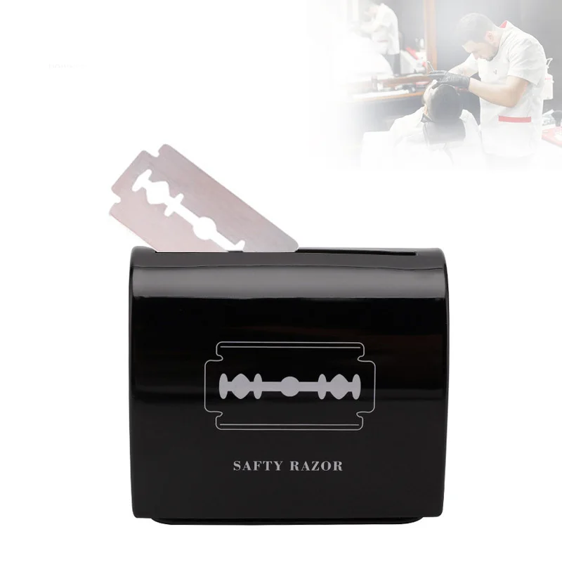 Wholesale Disposal Blade Container Metal Safety Razor Blade Bank Razor Blade Recycling Bin Accept Print Logo