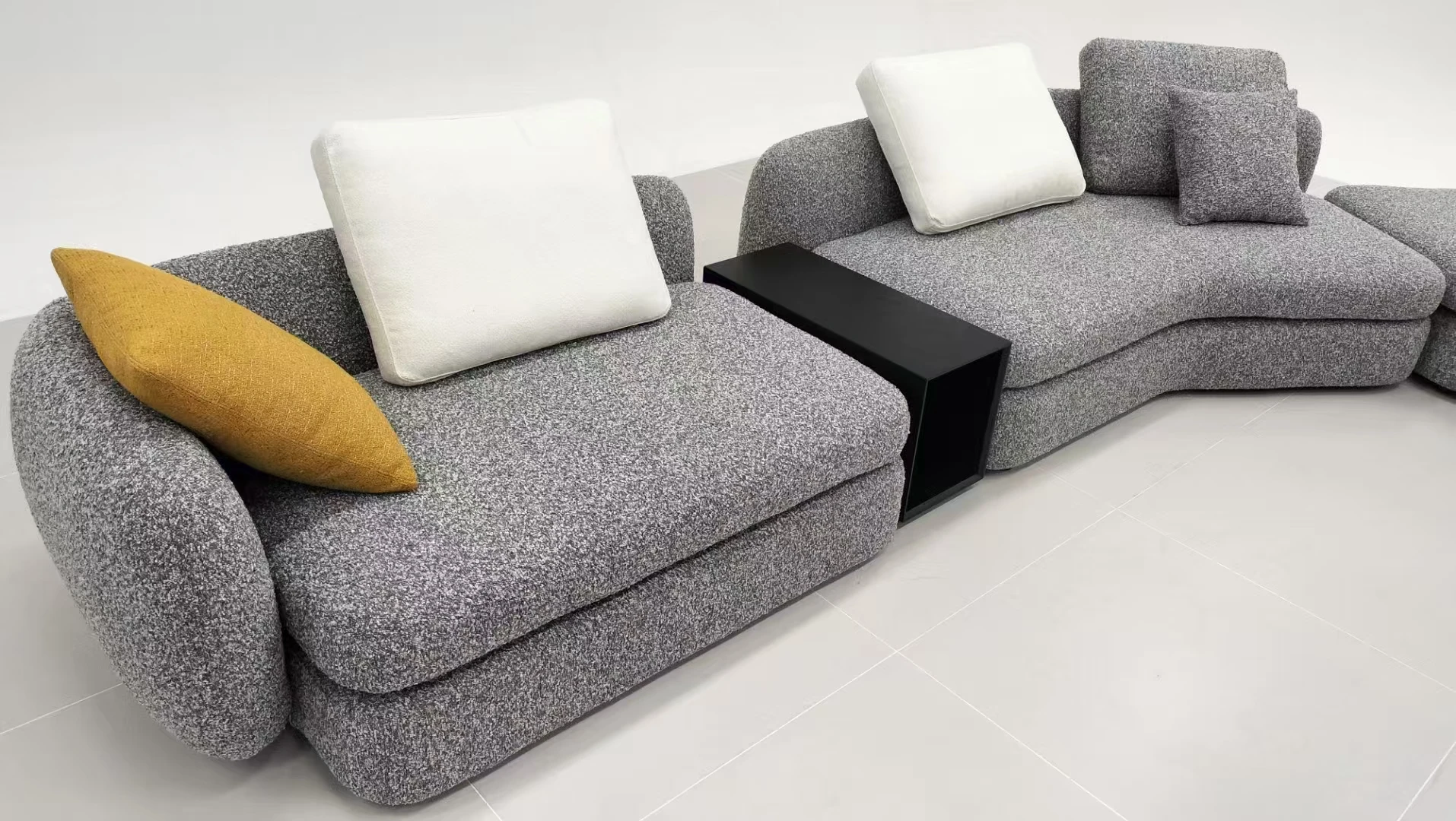 Luxury light Italian furniture sofa set living room furniture sofa set modern fabric sofa furniture set