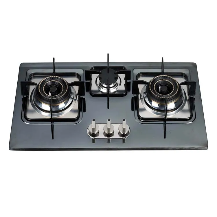 Wholesale OEM CE Vietnam Automatic Piezo Ignitin Gas Cooker Cooktop Stainless Steel 3 Burner Gas Stove