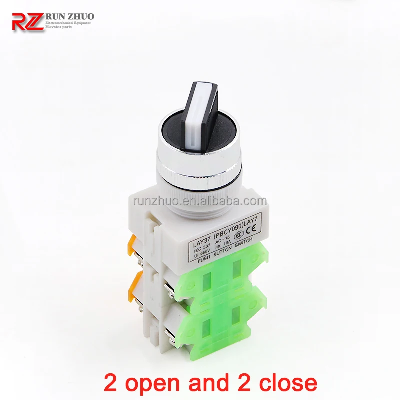 Elevator Spare Part Elevator Car Top Maintenance Switch Button LAY37 PBC