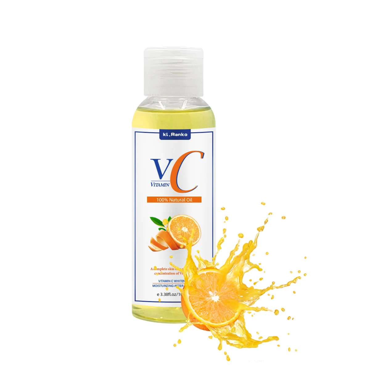 Custom Logo OEM ODM Natural Organic VC Whitening Massage Oil  Lightening Pure Vitamin C Body Glow Oil For Skin Care Products