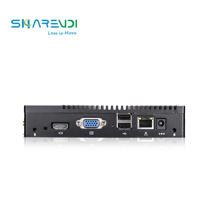 Quad Core Fanless Pc Mini AMD A6 1450 CPU DDR3 6*USB VGA HD-MI Support Dual Display Win10 Win11 Linux Industrial Mini PC