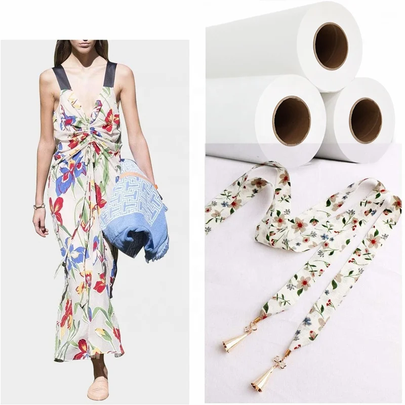 Wholesale Price Roll Sublimation Paper 35gsm 40gsm For Polyester fabric Swimsuit