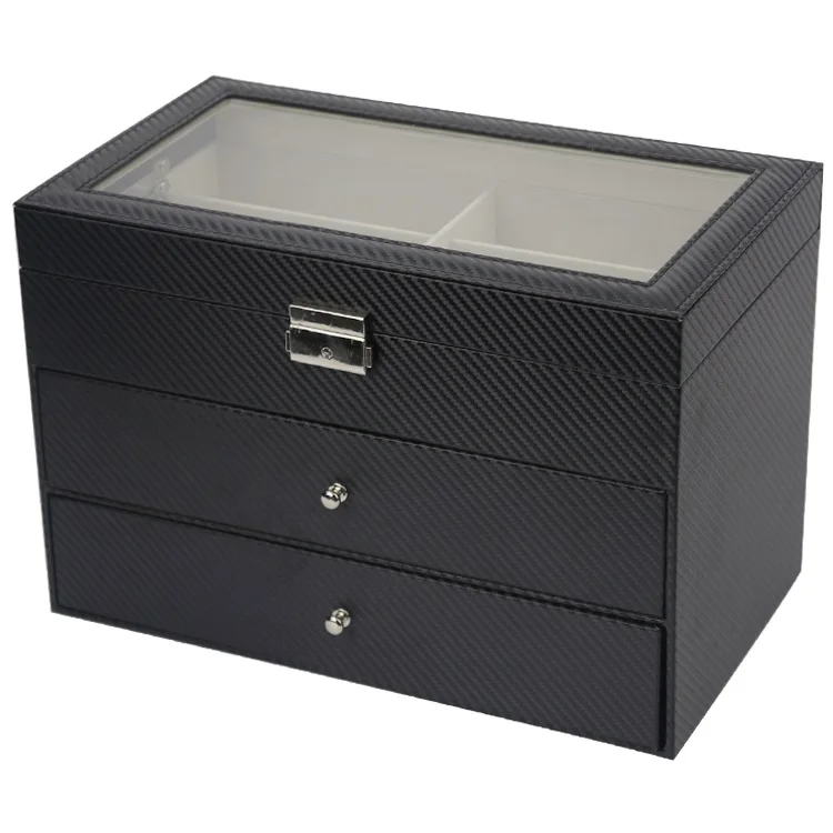 3 Layer 18 Slots Eyeglass Sunglass Storage Watch Box Eyewear Accessories Display Glasses Storage Case Organizer