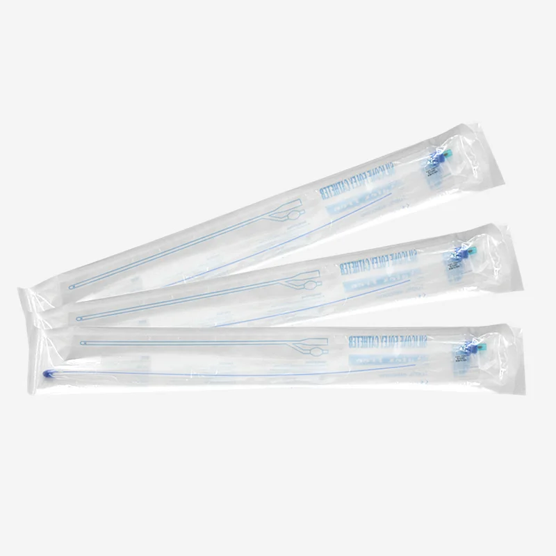 JNCMED Non-toxic and Harmless Sterile Silicone Urinary Catheters For Men 3 Way Nelaton Catheter