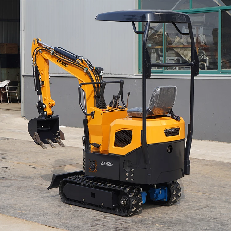 Small Digger Mechanical quick hitch 1ton mini crawler excavator Euro5 Engine in stock