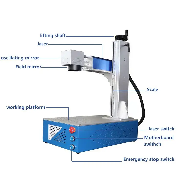 Plastic Bottle Laser Engraving Machine Code Date Series Bottle Laser Marking Printer Fiber Laser Marking For Pet Water Bottle