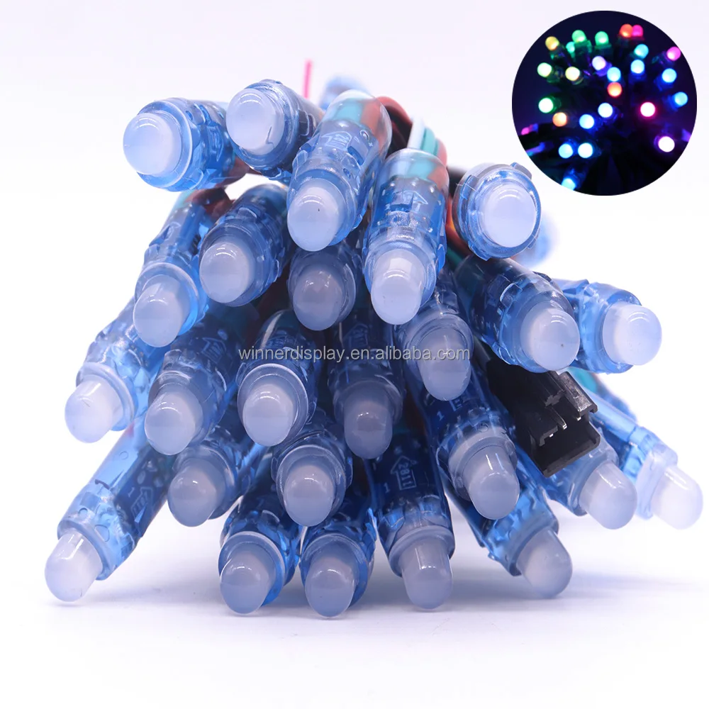50 шт. WS2811 RGB полноцветная 12 мм Пиксельная цифровая адресная Светодиодная лента DC 5 В