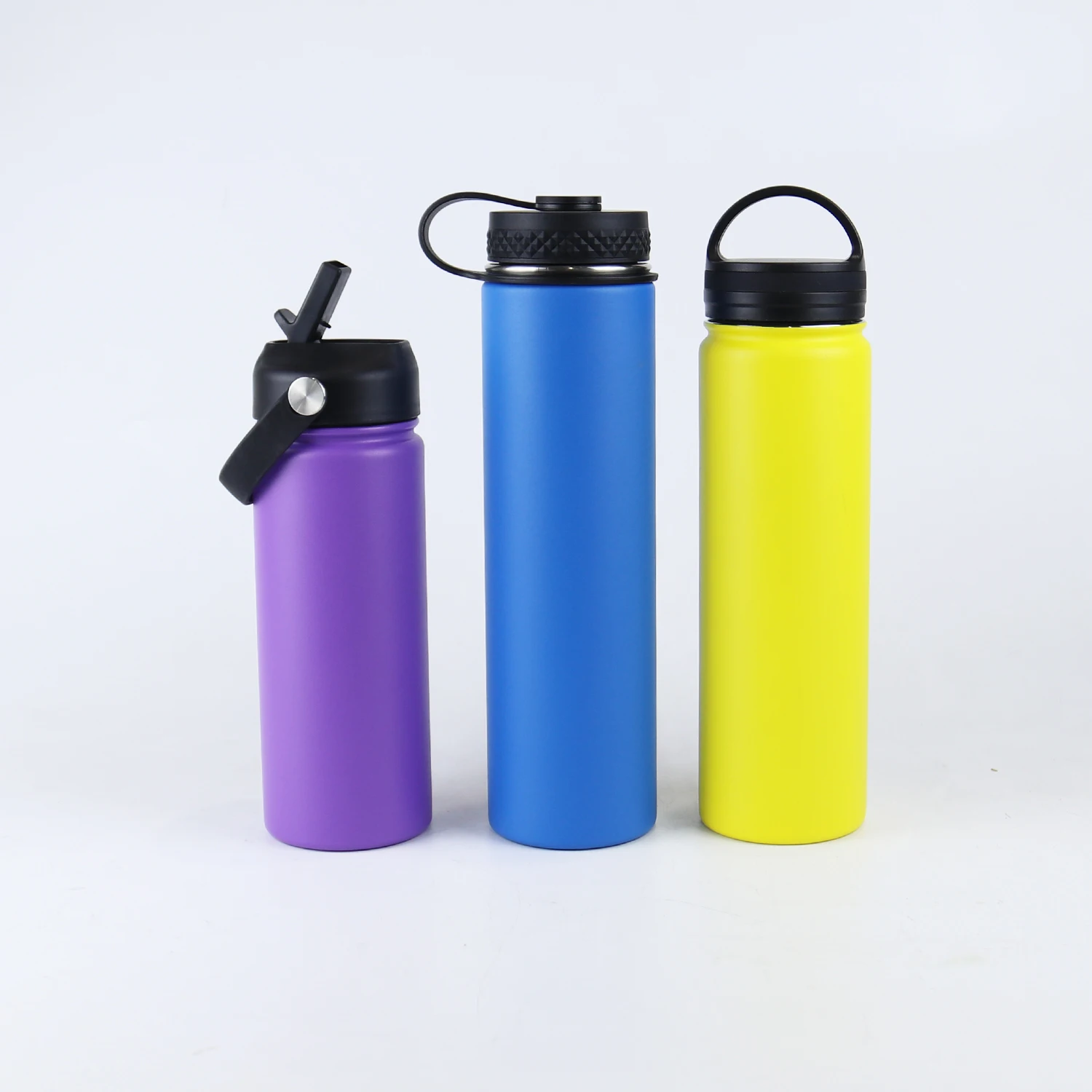 Vitamin Stock Layer Lid New Shape Lid Stainless Steel Double Wall Insulated Thermal Drinking Flask Water Bottle With Inner Layer