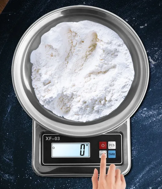 Digital Kitchen Scales Electronic Portable Sensitive Lowest Price Silver Hard Food Scales