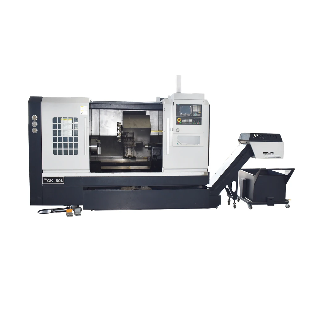 Horizontal China CNC Mini Lathe Machine 8 Post Turret Horizontal CNC Lathe Price