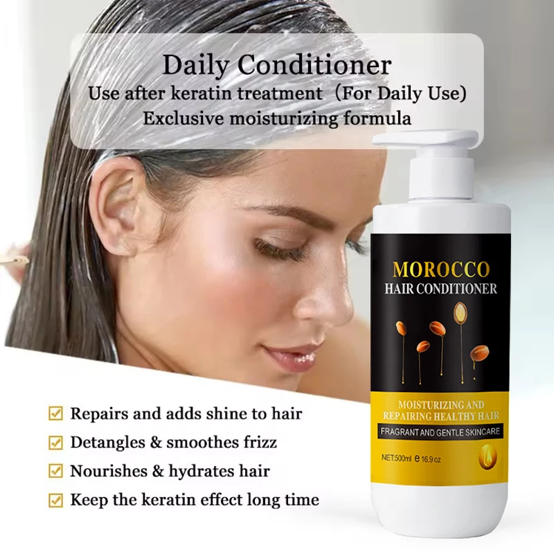 Private Brand Argan Oil Shampoo 500ml Hair Moisturizing Nourishing Shampoo Shower Gel Set