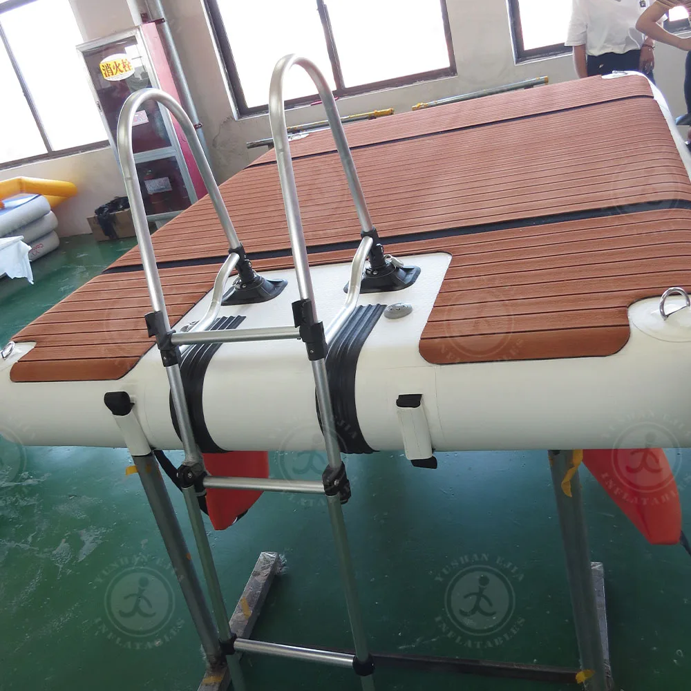 Customized High Quality DWF Pool Facility Inflatable Dock Floating Island for Boat Yacht