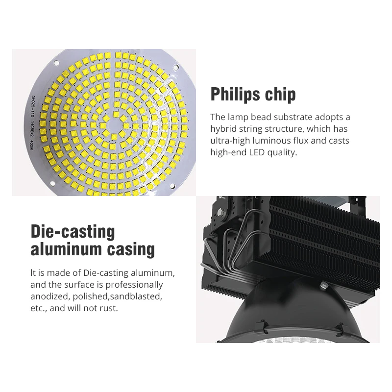 
Lamp Body Lights 200W Warehouse Lighting 2700k 200w High Power LED High Bay Light 