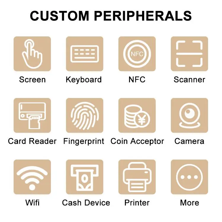LIEN Multi Function Ticketing Kisok Interactive Self Service Card Dispenser Hotel Check In Kiosk Cash Recycler Machine
