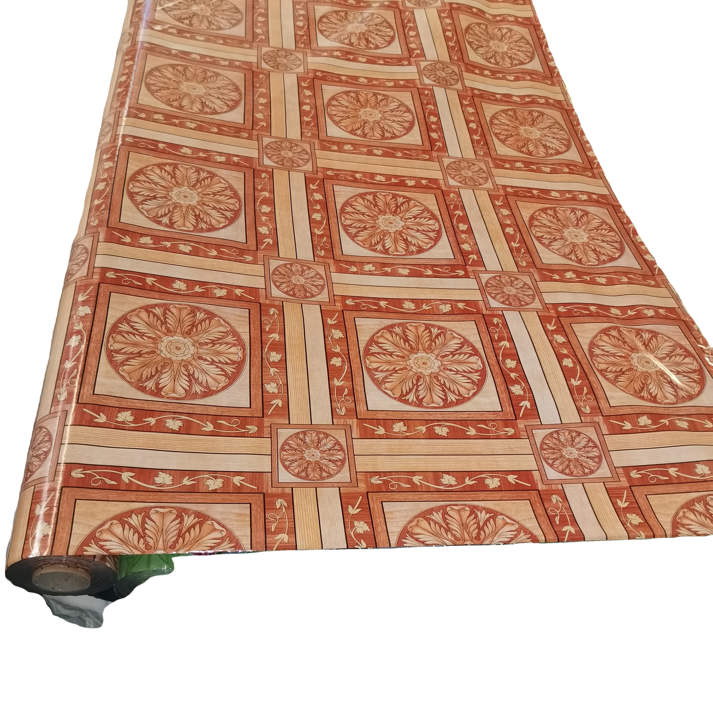 Factory price pvc plastic flooring rolls-linoleum flooring hot selling in Philippines