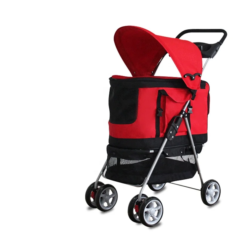 Pet коляски Роскошные Высокая Пейзаж Регулируемая переноска для кошек несколько кошек и собак Собака коляски