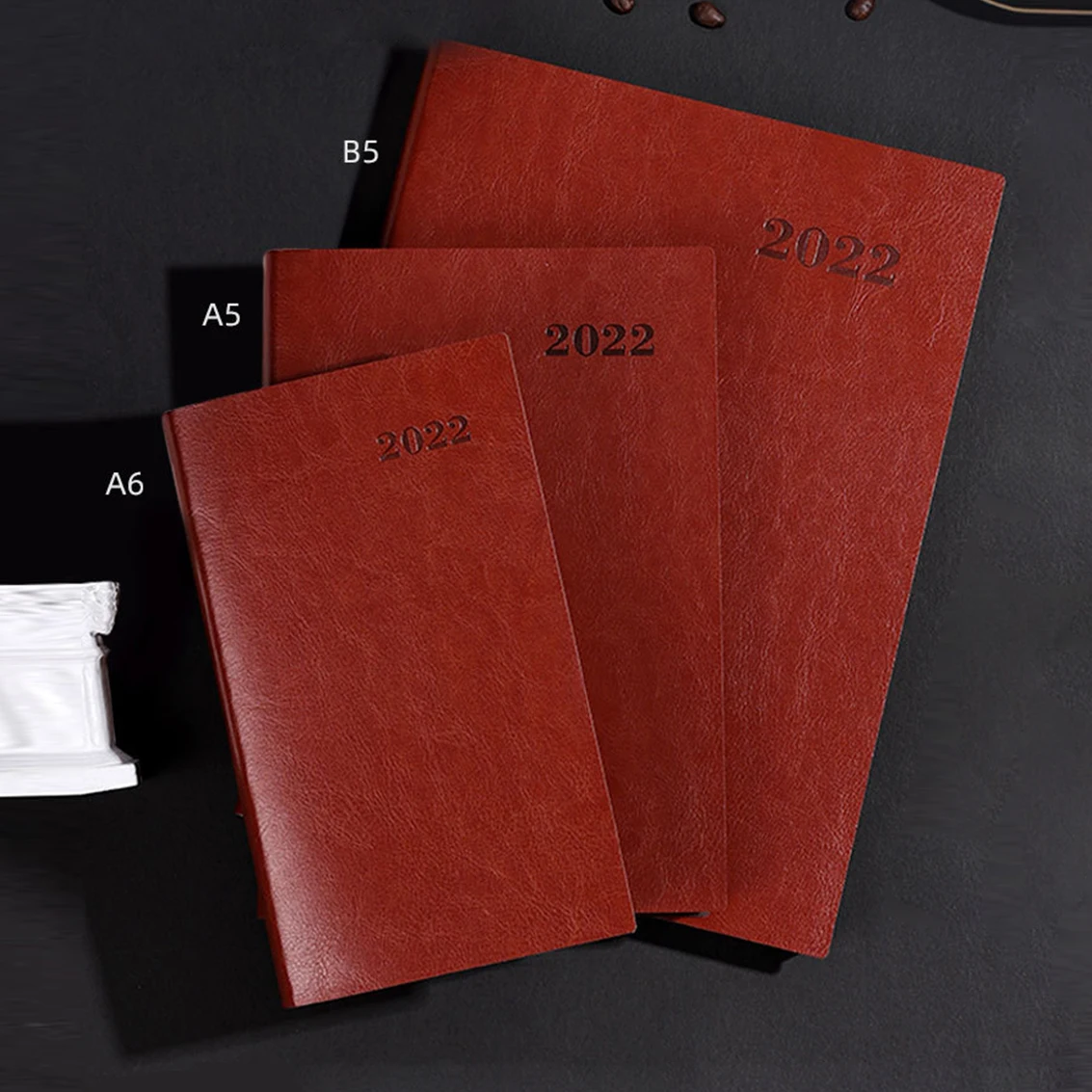 Канцелярские товары, прямые продажи с фабрики, индивидуальный журнал 2022, планировщик, Подарочная коробка, мягкая обложка из искусственной кожи, утолщенный блокнот, важная записная книжка