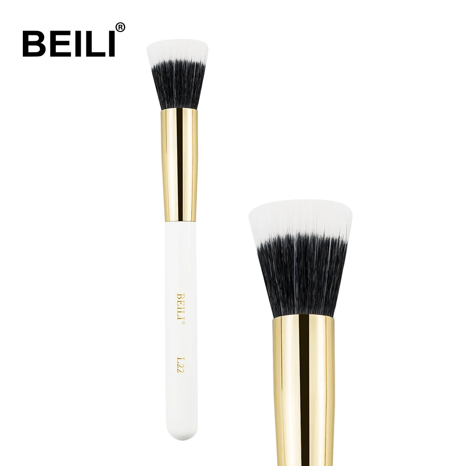 
BEILI wholesale high quality single makeup brush stippling cosmetic makeup brush set brochas para maquillaje 