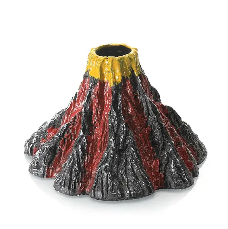 Fish Tanks Decoration Simulation Volcano Aquarium Accessories Wholesale Rockery Ornaments Aeration Pump Bubble Stone