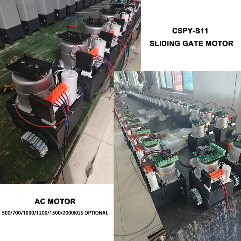 Remote Control 250W 500KG AC Sliding Gate Opener Gate Motor Sliding Gate Opener Automatic Door Operators