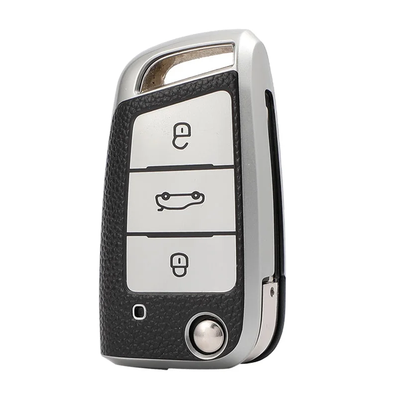 Factory Wholesale Car Accessories Key Case For Vw Passat 2020  Tharu Protection  TPU Cover Silicone Golf  Polo Flip Folding 2