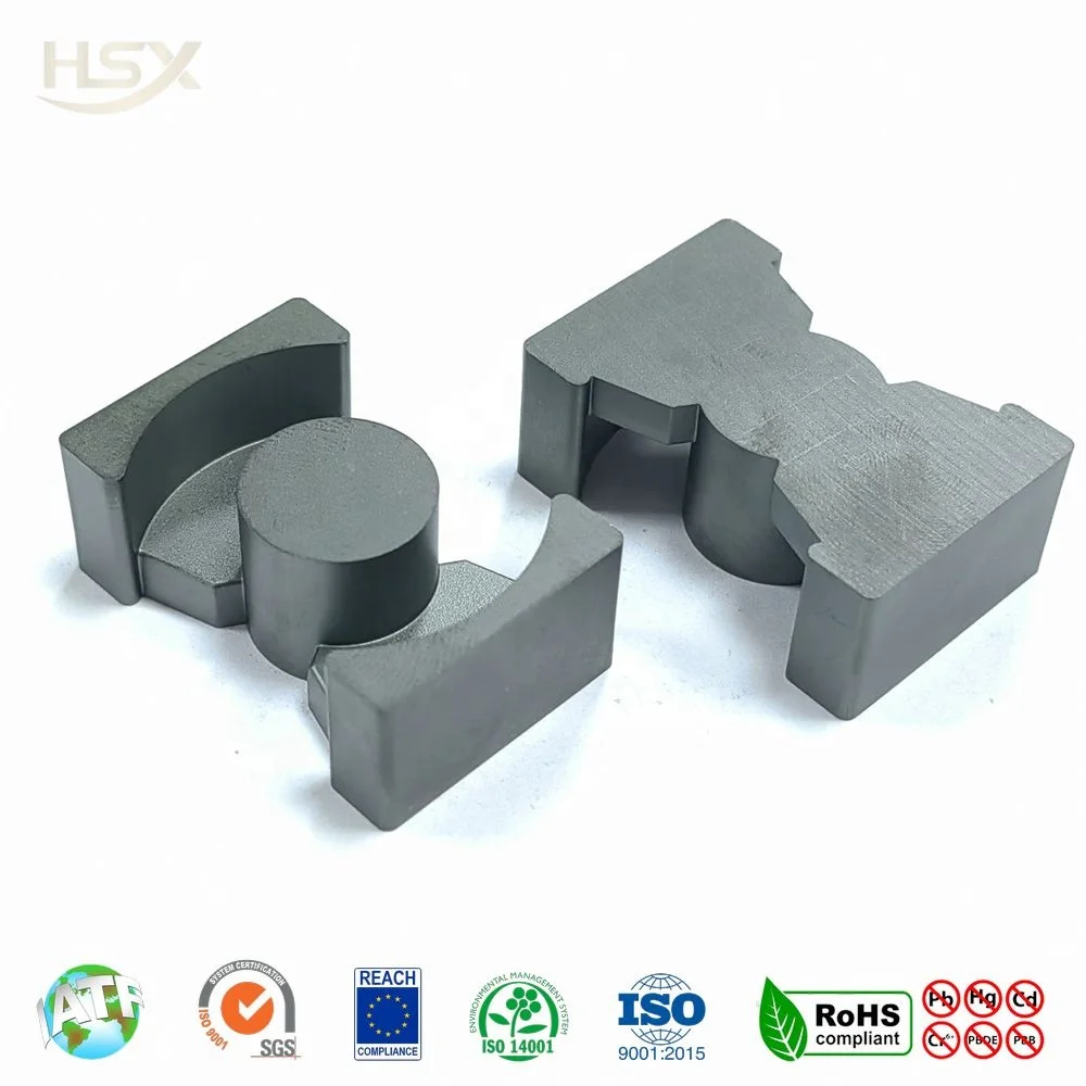 MnZn PQ Type Magnetic Soft Ferrite Core PQ3521 for filters,inductors,transformers, sensors, power converters with low loss