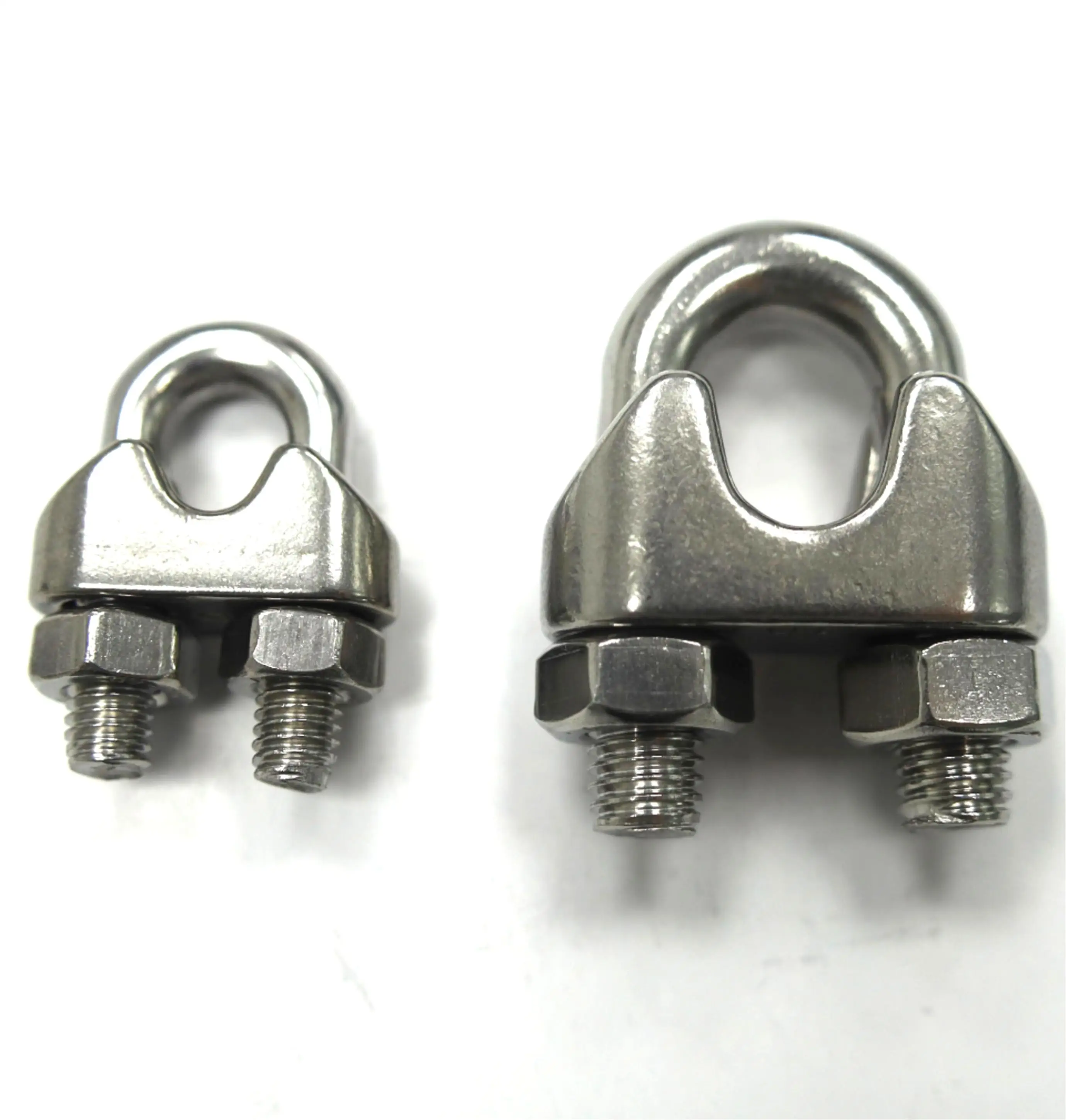 Factory Price Stainless Steel DIN 741 Metric Size Germany Standard Wire Rope Clip Forged Rigging Cable Clamp