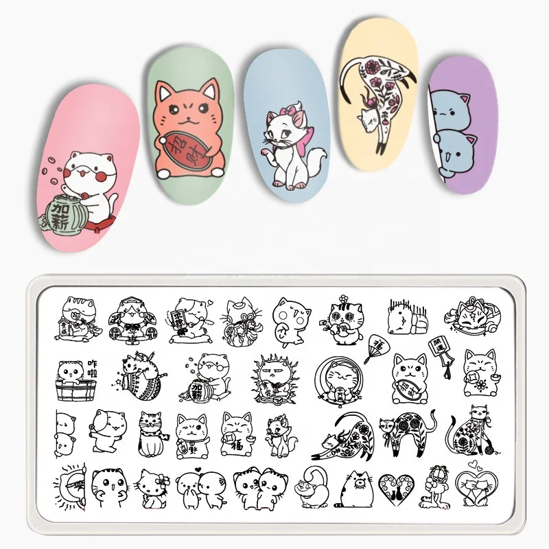 DIY French Nail Art Stamping Plate Wholesale Nail Stamping Plates and Stamper