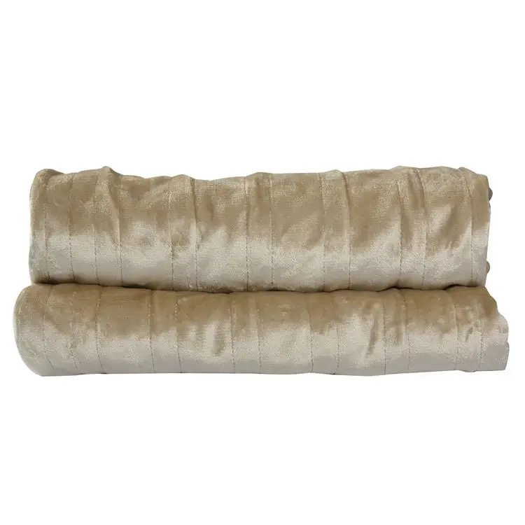 Online shop hot sale High quality HLB-TF Solid Color Beige Flannel Electric Over Blanket