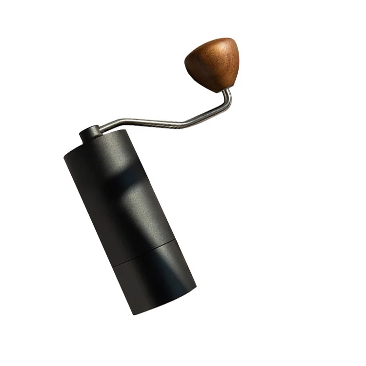 Hot Selling Portable Black Wood Hand Crank Manual Coffee Grinder Customizable Coffee Mill